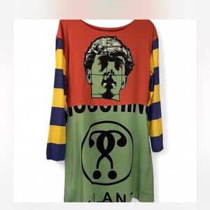 Moschino Multicolor Graphic Dress